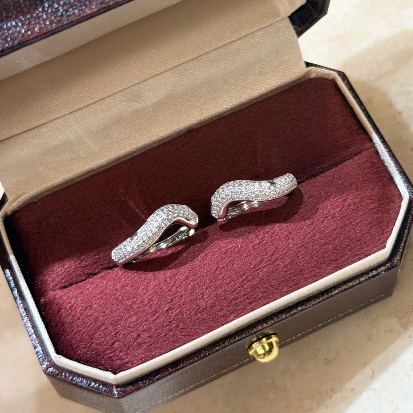 Tiffany & Co. Elsa Peretti® Diamond Wave Earrings
